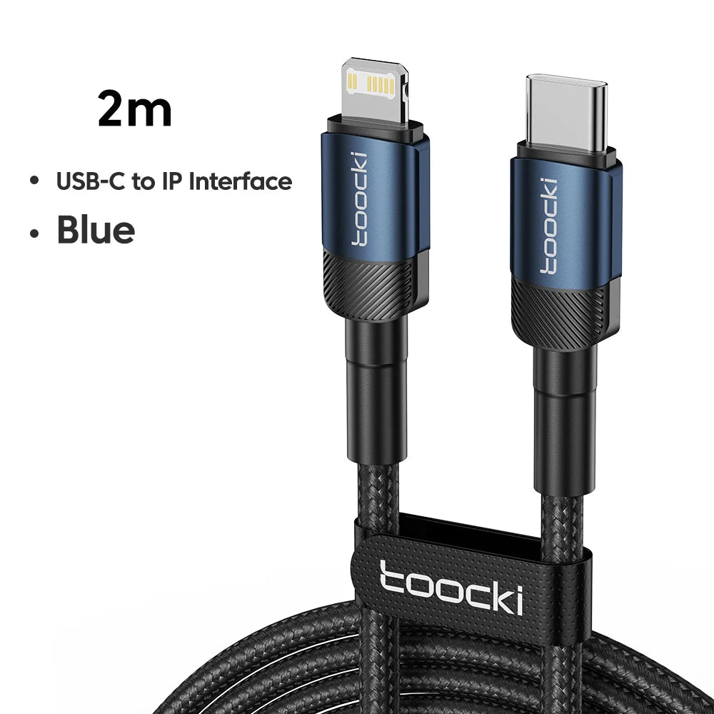 ⚡📱 Toocki PD 20W USB-C to Lightning Cable – Γρήγορη Φόρτιση & Data Sync 🎯