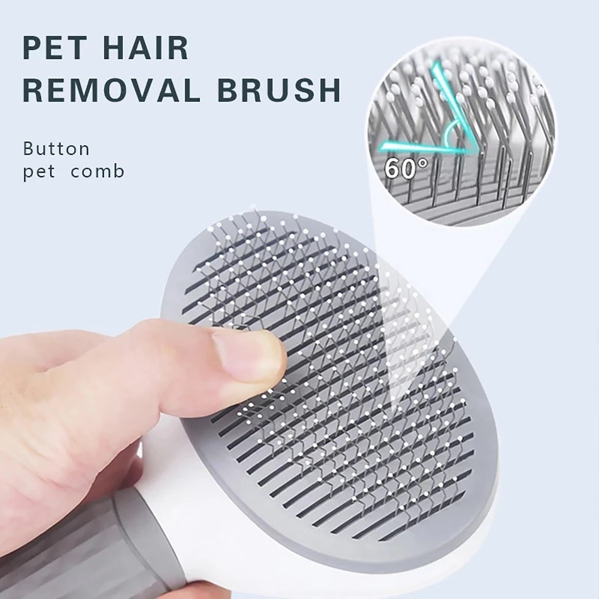 🐾🧼 Pet Hair Remover Brush – Χτένα Περιποίησης & Αποτρίχωσης για Σκύλους & Γάτες με Ανοξείδωτες Βελόνες ✂️🐶🐱 Αφαιρεί εύκολα νεκρές τρίχες, κόμπους & σκόνη – ενώ κάνει απαλό μασάζ στο δέρμα του κατοικιδίου σου!