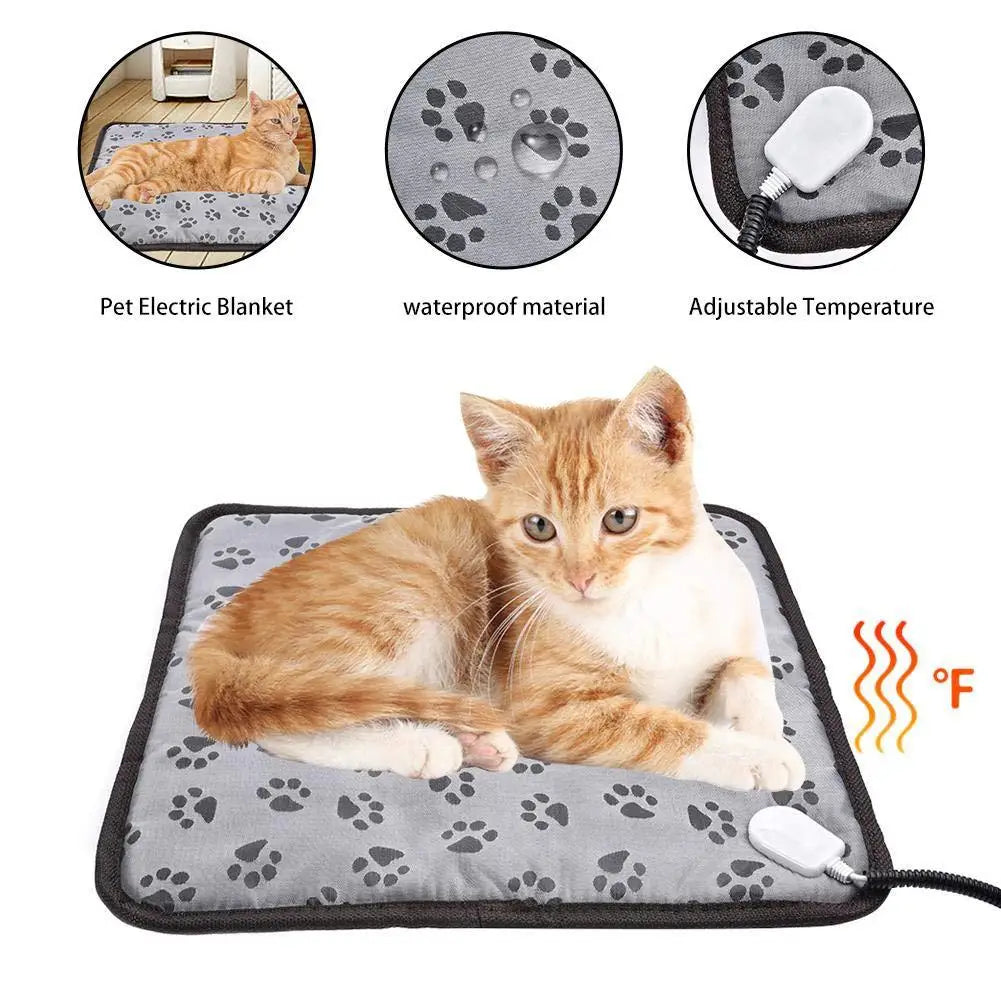 🔥🐶 Pet Heated Mat – Ρυθμιζόμενο Ηλεκτρικό Στρωματάκι για Σκύλους 🛏️⚡ Ζεστασιά & άνεση όλο το χειμώνα – με ασφάλεια και ευκολία!