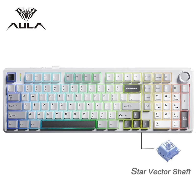 ⌨️🎮 AULA F99PRO Gaming Keyboard – Pro-Level Εμπειρία Πληκτρολόγησης με 3 Τρόπους Σύνδεσης & Gasket Design!