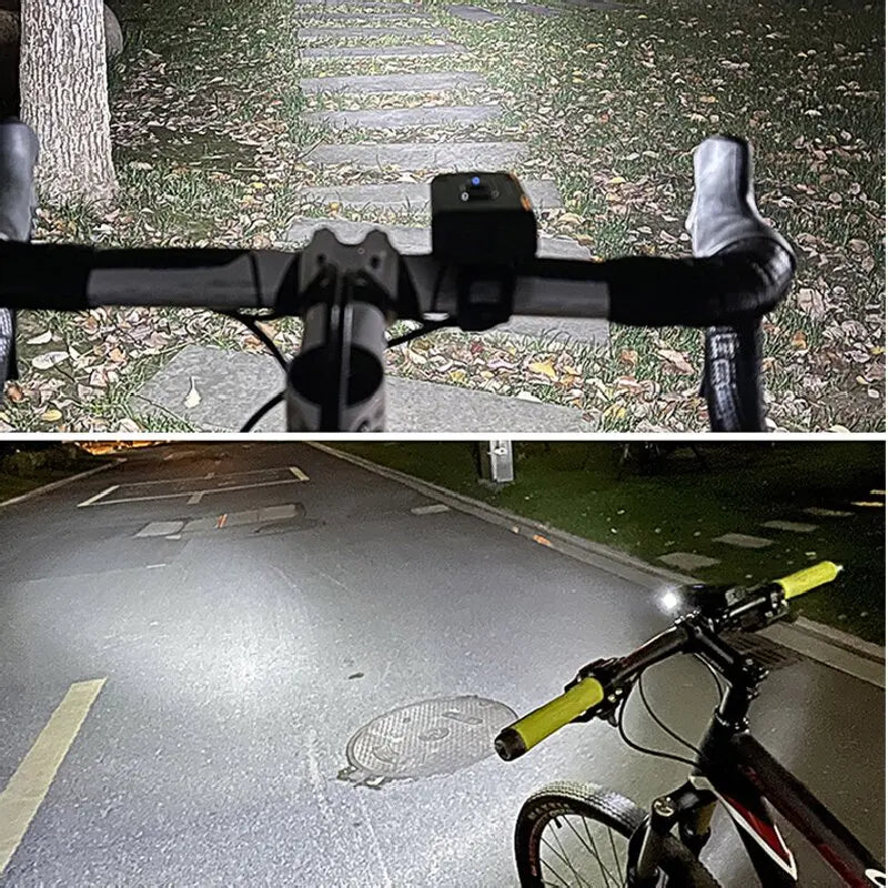 🚴♂️ LED Εμπρόσθιο Φως Ποδηλάτου – Επαναφορτιζόμενο με Type-C & 6 Λειτουργίες Φωτισμού