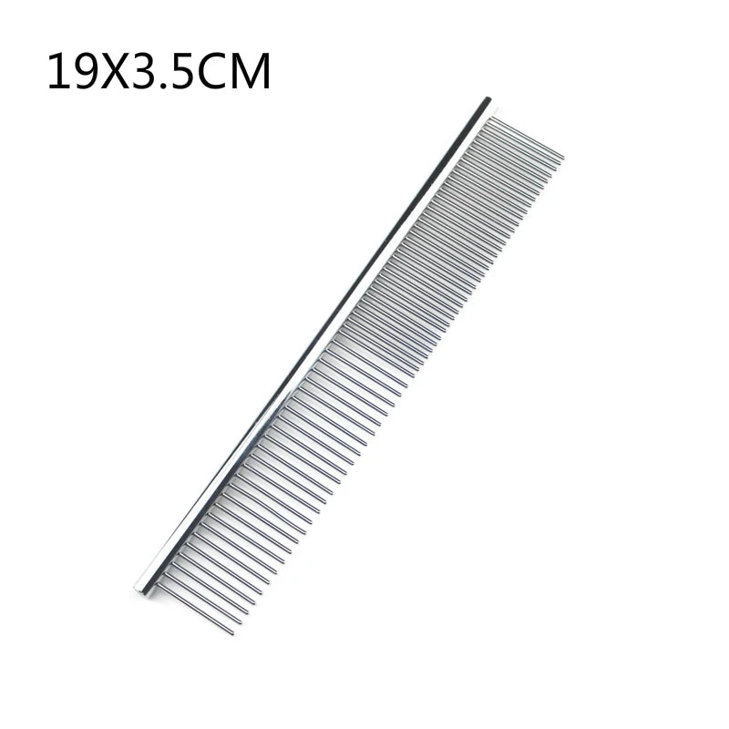 🪮🐕 Stainless Steel Pet Comb – Χτένα Περιποίησης για Μακρύ & Πυκνό Τρίχωμα Σκύλων & Γατών ✂️🐾 Ιδανική για καθημερινό grooming & απομάκρυνση νεκρών τριχών – κατάλληλη για κάθε είδος κατοικιδίου!