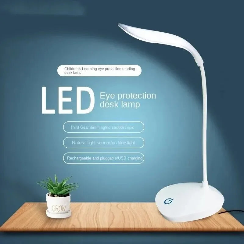 💡📖 Dormitory USB LED Reading Lamp – Επιτραπέζιο Φως με Eye Shield & 3 Επίπεδα Φωτεινότητας