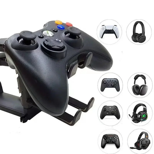 2 σε 1 Gaming Headphone & Gamepad Holder – Ρυθμιζόμενη Βάση Γραφείου για Ακουστικά και Χειριστήριο