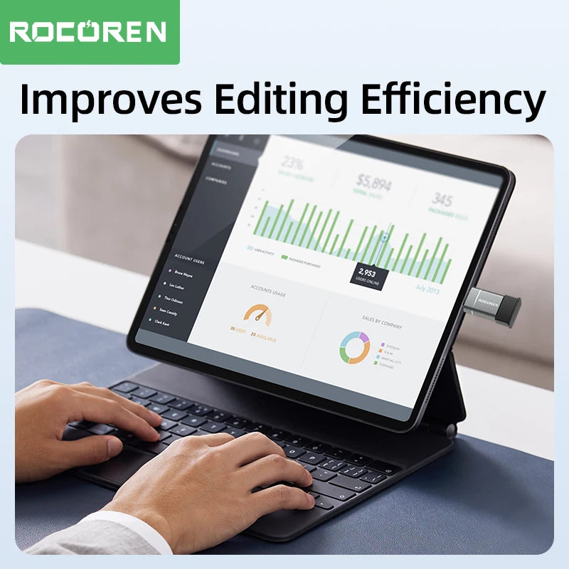 🔌✨ Rocoren USB-C OTG Adapter – Ταχύτατος Μετατροπέας USB-C σε USB 3.0 🎯