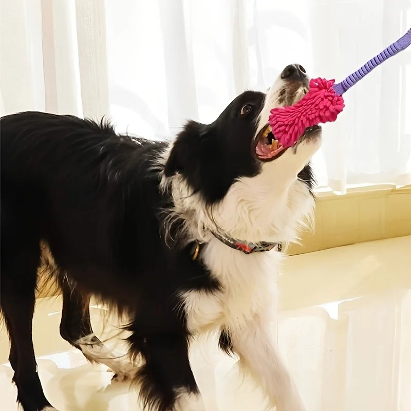 Dog Training Rope Toy 🐶🪢 | Plush + Rope Ball 🎾 | Bite-Resistant & Anti-Tear 💪 | Teeth Cleaning & Puzzle Play 🧠