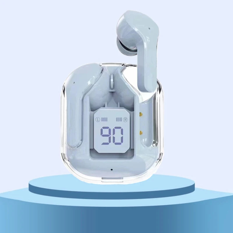 🎧✨ TWS Wireless Transparent Earphones – Bluetooth 5.1 με ENC, LED Display & Stereo HiFi Ήχο