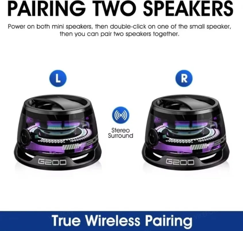 🔊🌈 Outdoor Magnetic Bluetooth Speaker – Φορητό Ηχείο με RGB Φωτισμό & Βάση Κινητού 🚀