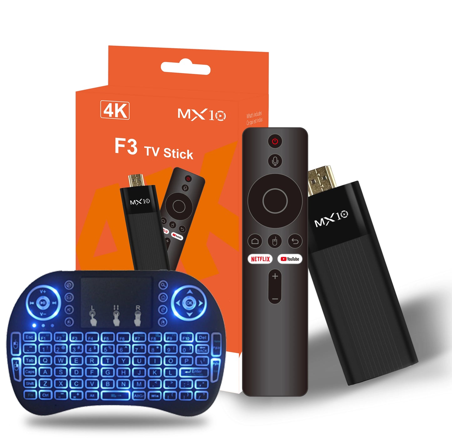 📺🔥 MX10-F3 TV Stick – Android 11, 4K Streaming, WiFi Dual-Band & 2GB+16GB Αποθήκευση 🎬