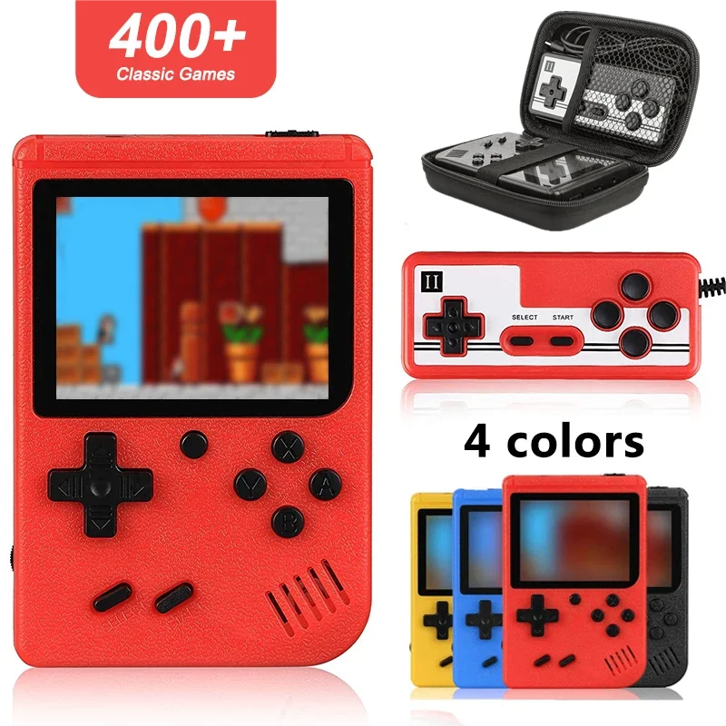 Retro Mini Console 🎮 | 8-Bit Handheld 🕹️ | 400 Built-in Games 💾 | AV Out 📺 | Gameboy Style 🔄