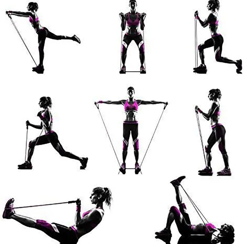 💪 Resistance Bands με Λαβές – Λάστιχα Γυμναστικής για Προπόνηση Δύναμης στο Σπίτι 🏋️