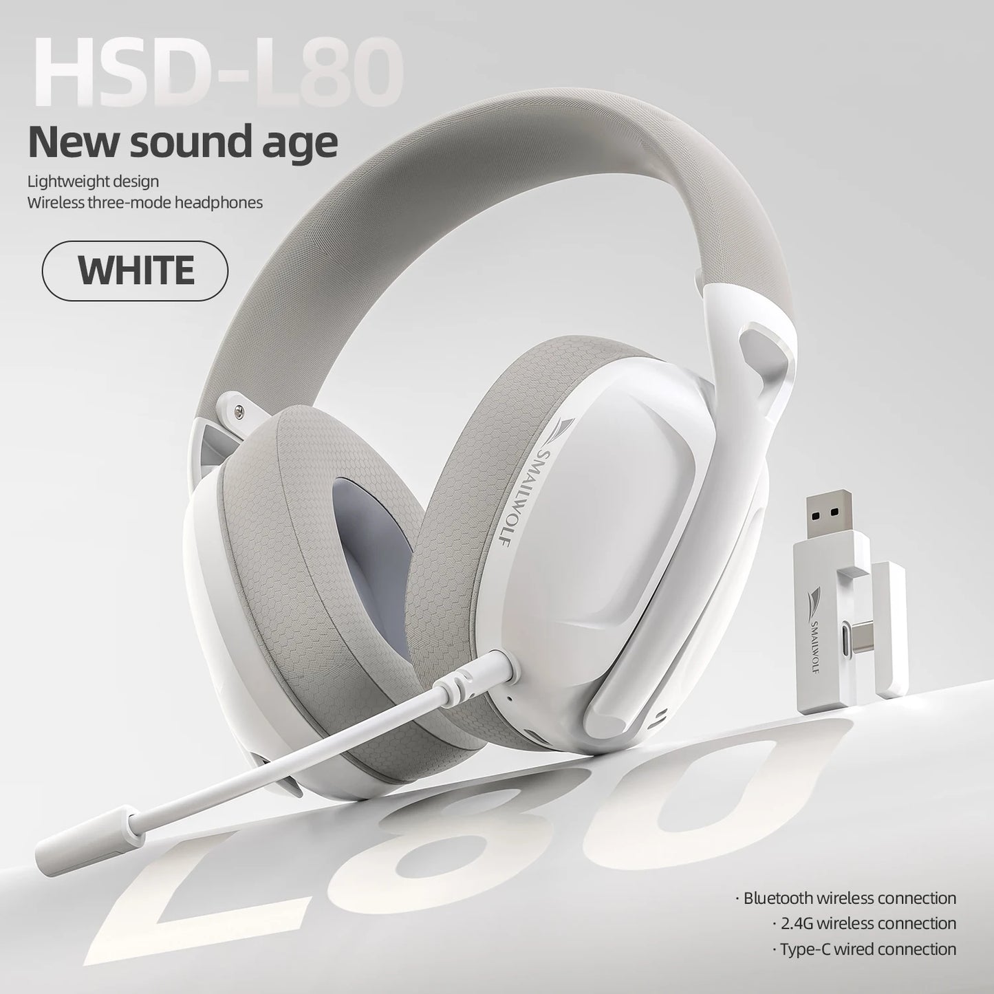 🎧🔥 SmailWolf L80 – Ασύρματα Bluetooth Headphones 3-σε-1 για Gaming, Μουσική & Sports 🕹️🎶