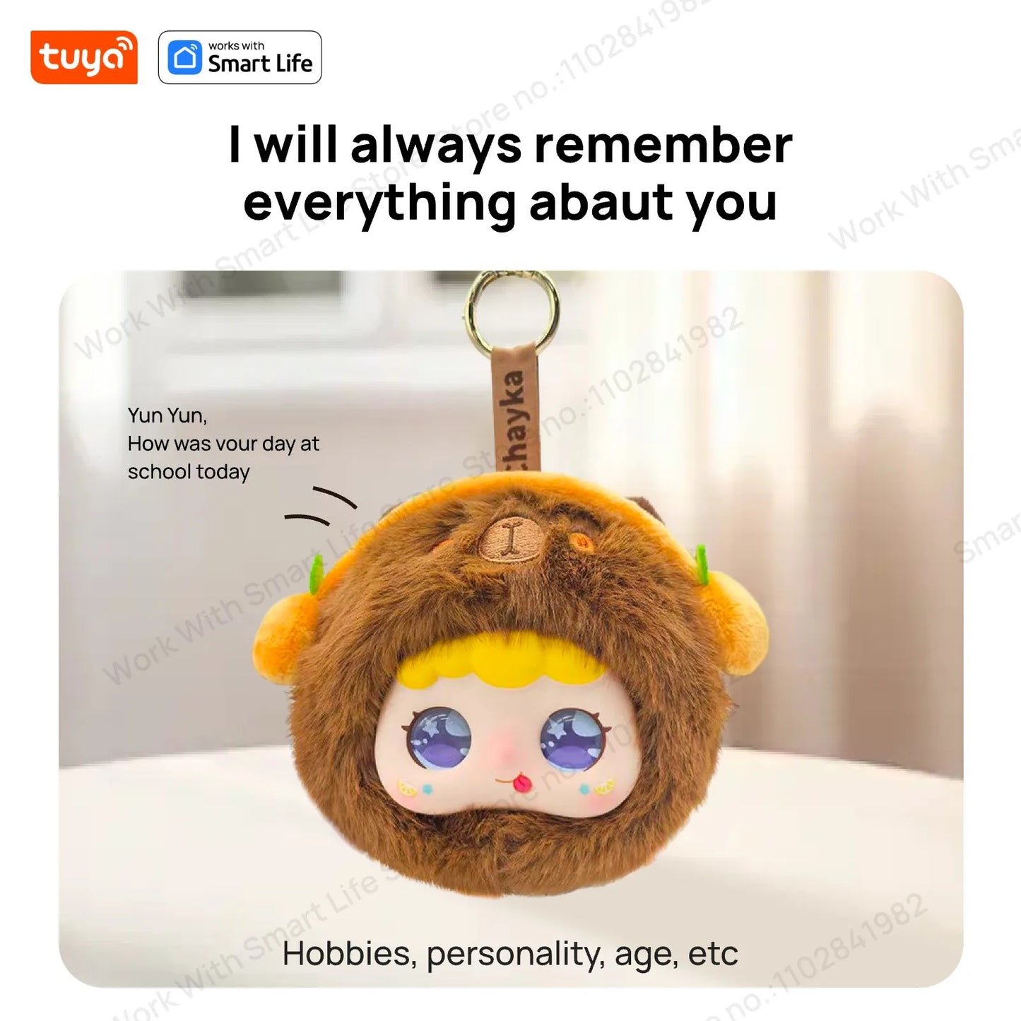 🤖 Tuya Smart AI Plush Robot – LED Μάτια | Φωνητικός Έλεγχος | Διαδραστικό Παιχνίδι για Παιδιά & Smart Home