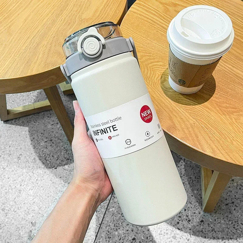 🥤✨ Μεγάλης Χωρητικότητας Θερμός με Καλαμάκι – Ζεστά & Κρύα Ποτά Όλη Μέρα! ✨🥤