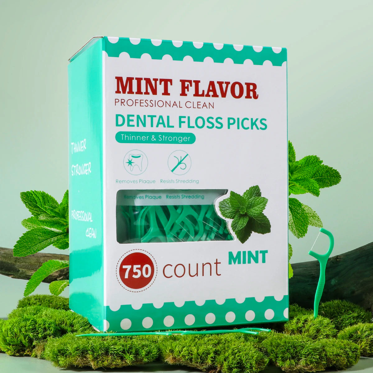 🌿🦷 Mint Dental Floss Stick – Οδοντικό Νήμα με Γεύση Μέντας για Βαθύ Καθαρισμό