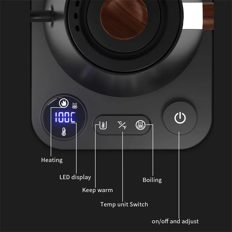 ☕⚡ Smart Electric Gooseneck Kettle – Για Τέλειο Pour Over Καφέ & Τσάι με Απόλυτο Έλεγχο! ⚡☕ Smart Constant Temperature Electric Kettle