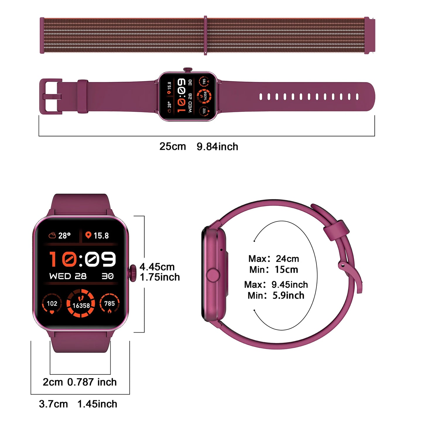 ⌚ Blackview R50 – Smartwatch 1.85" HD με SpO₂, Καρδιακό Ρυθμό & 100+ Αθλητικά Modes