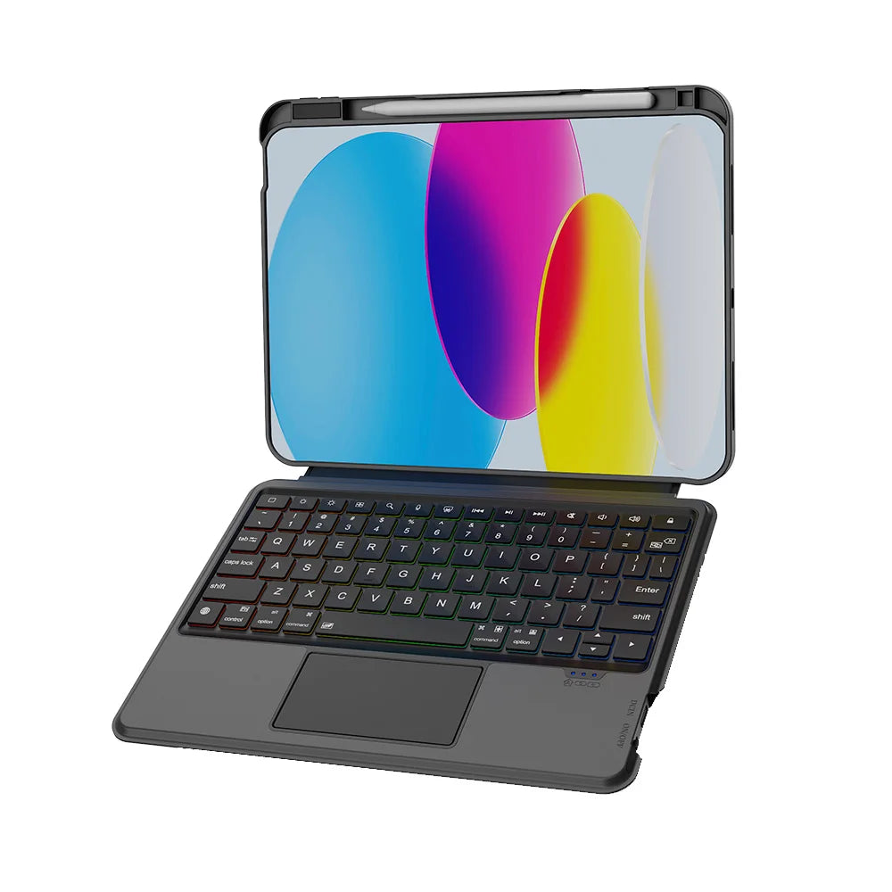 📱✨ Smart Διαιρούμενη Θήκη Πληκτρολογίου για iPad 10th & 11th Gen 10.9”