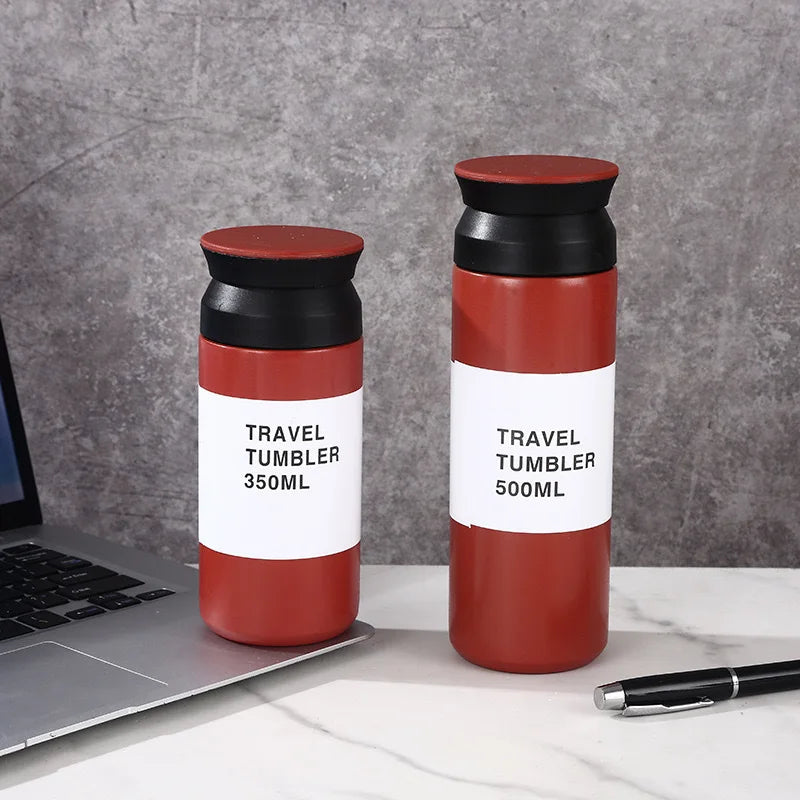 ☕🥤 Θερμός 500ml Ανοξείδωτο | Coffee Mug | Vacuum Flask | Travel Tumbler για Καφέ & Νερό