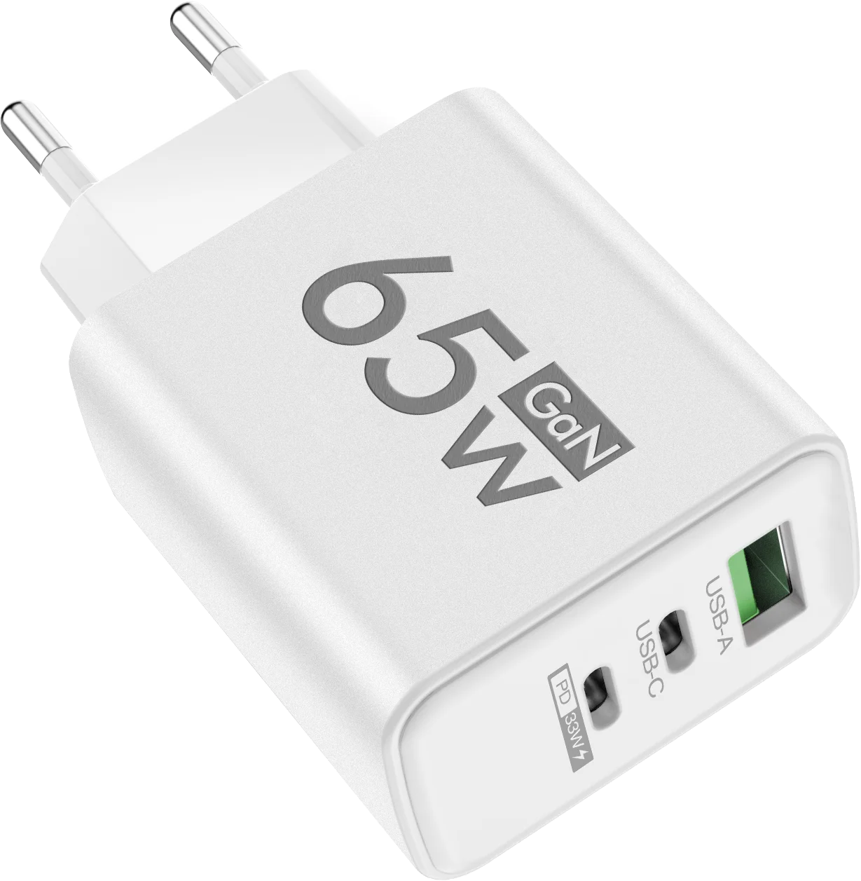 ⚡🔋 Total 65W GaN USB PD Charger – Φορτιστής Τοίχου 3 Θυρών για Γρήγορη Φόρτιση 📱💻