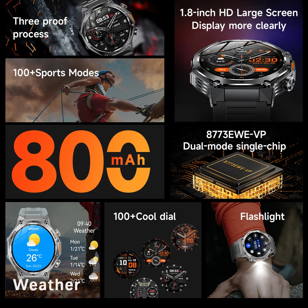 ⚡ 2025 New 800mAh Large Battery Smartwatch – Ισχύς, Στυλ & Απόδοση στον Καρπό σου! ⚡