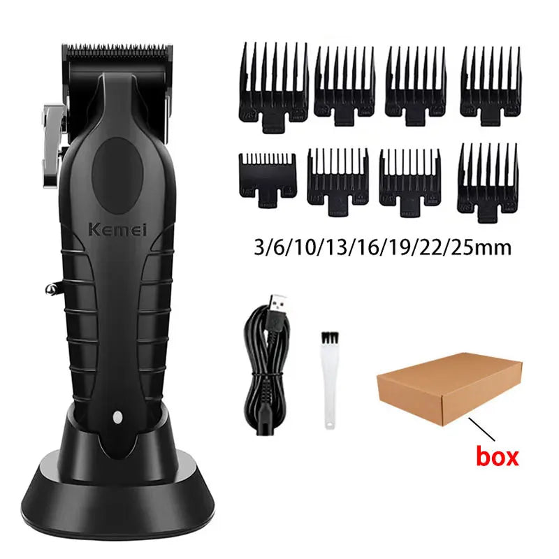 💇♂️⚡ Kemei Hair Clipper & Shaver Kit – Επαγγελματική Κουρευτική & Ξυριστική Μηχανή Ανδρών (KM-2296 / KM-2299 / KM-1102)