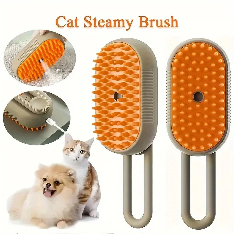 💦🐾 Pet Cleaning Spray Comb – Βούρτσα Περιποίησης με Υποδοχή Ψεκασμού για Σκύλους & Γάτες 🧴🪮 Συνδυάζει καθαρισμό & χτένισμα σε ένα εργαλείο – ιδανικό για καθημερινή περιποίηση!