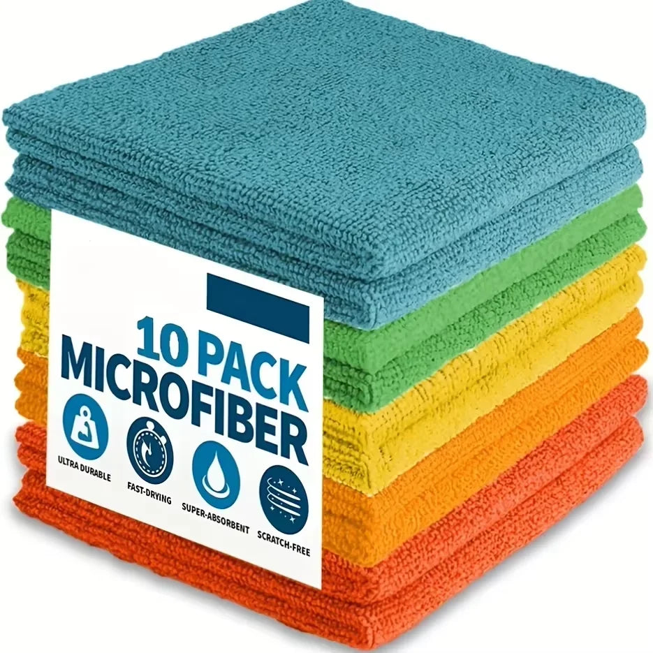 🧽✨ Microfiber Kitchen Towels – Απορροφητικά & Ανθεκτικά για Κάθε Καθαριότητα! ✨🧽 5/10/20pcs | Ultra-Fine Fiber | Soft & Stain-Removing Cloth Set