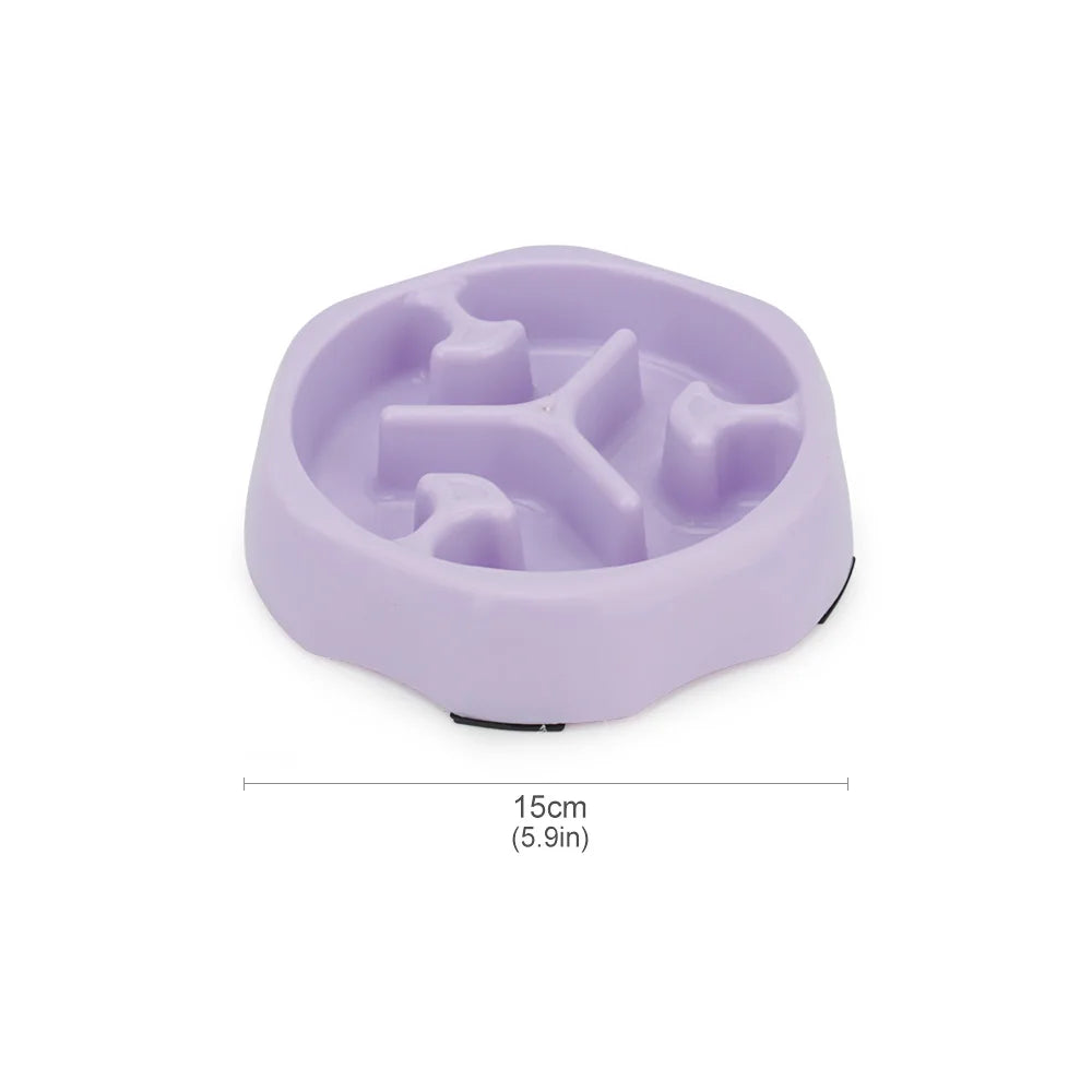 Slow Feeder Bowl 🐾🍽️ | Anti-Choke Design 😸🐶 | For Small Dogs & Cats 🐕🐈 | Square/Round Shape ✅