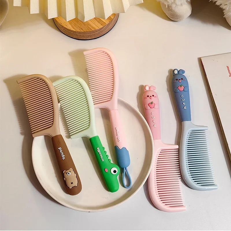 🐻🐰 Cute Kawaii Cartoon Bear/Rabbit Μακρύ Χτενάκι – Βούρτσα Μαλλιών για Κορίτσια & Γυναίκες Χαριτωμένη, πρακτική και ιδανική για απαλή περιποίηση μαλλιών χωρίς μπερδέματα! 💖✨