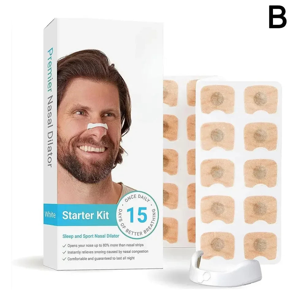 😴👃 Magnetic Nasal Dilators – Ελεύθερη Αναπνοή & Ήσυχος Ύπνος! 👃😴 Anti-Snoring Strips | Air Intake Booster | Sleep & Sports Aid | 15/30pcs