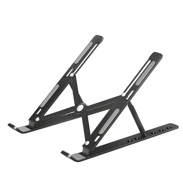 💻✨ Portable Aluminum Laptop Stand – Ρυθμιζόμενη & Αναδιπλούμενη Βάση MacBook & PC 🎯
