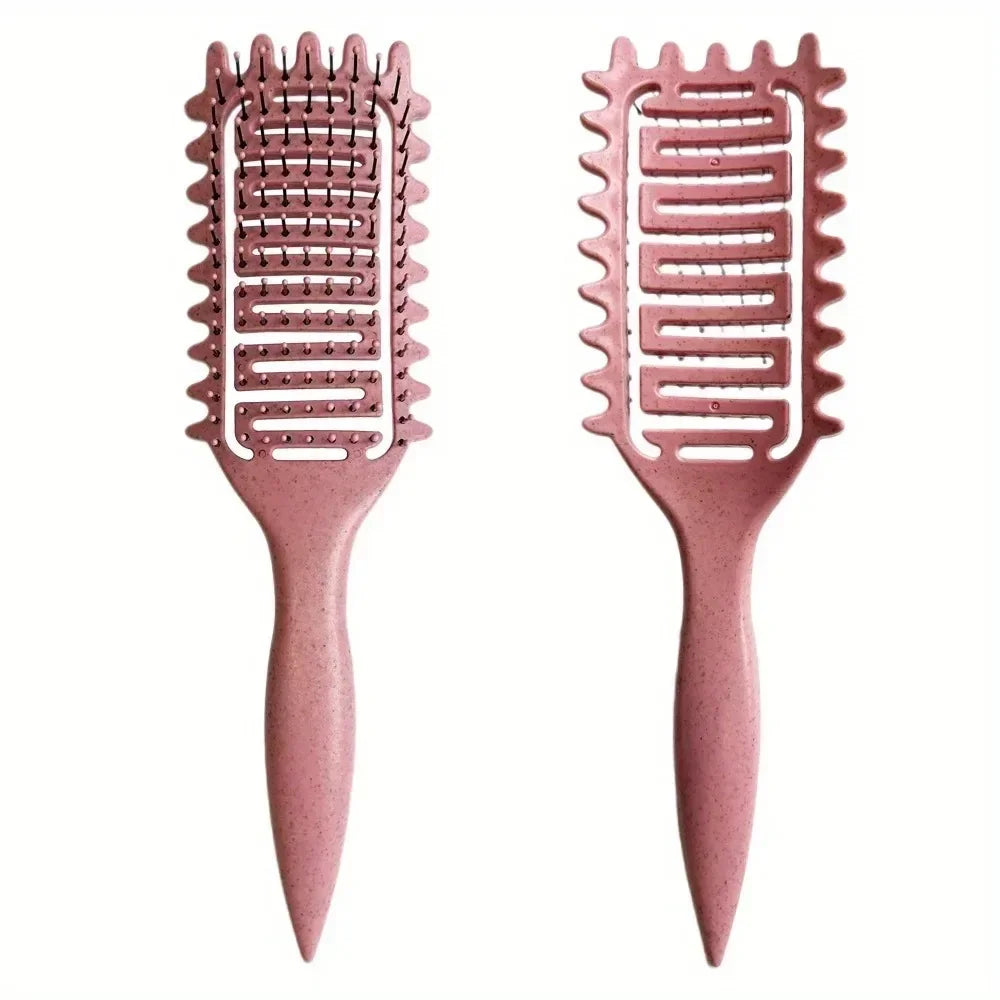 💇♀️✨ Curl Define Styling Brush – Βούρτσα για Σγουρά Μαλλιά & Ξεμπέρδεμα 3 σε 1 🌸