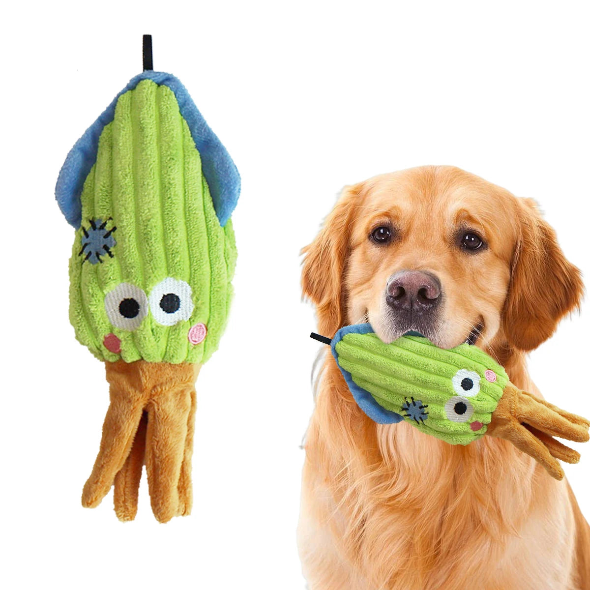Ocean Series Plush Dog Toys 🐶🌊 | Soft & Squeaky 🔊🧸 | For Small & Medium Breeds 🐾 | Cute Puppy Play Set ✅