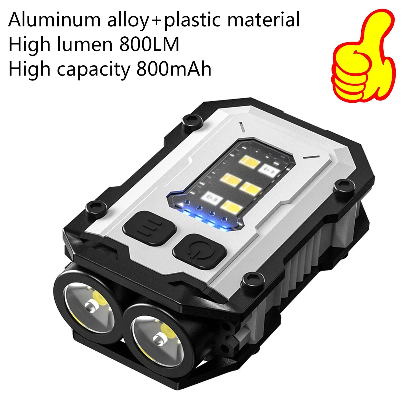 🔦 MINI USB Επαναφορτιζόμενος Φακός LED – Μαγνητικός, Περιστρεφόμενος 180° με COB & Power Bank Λειτουργία ⚡✨