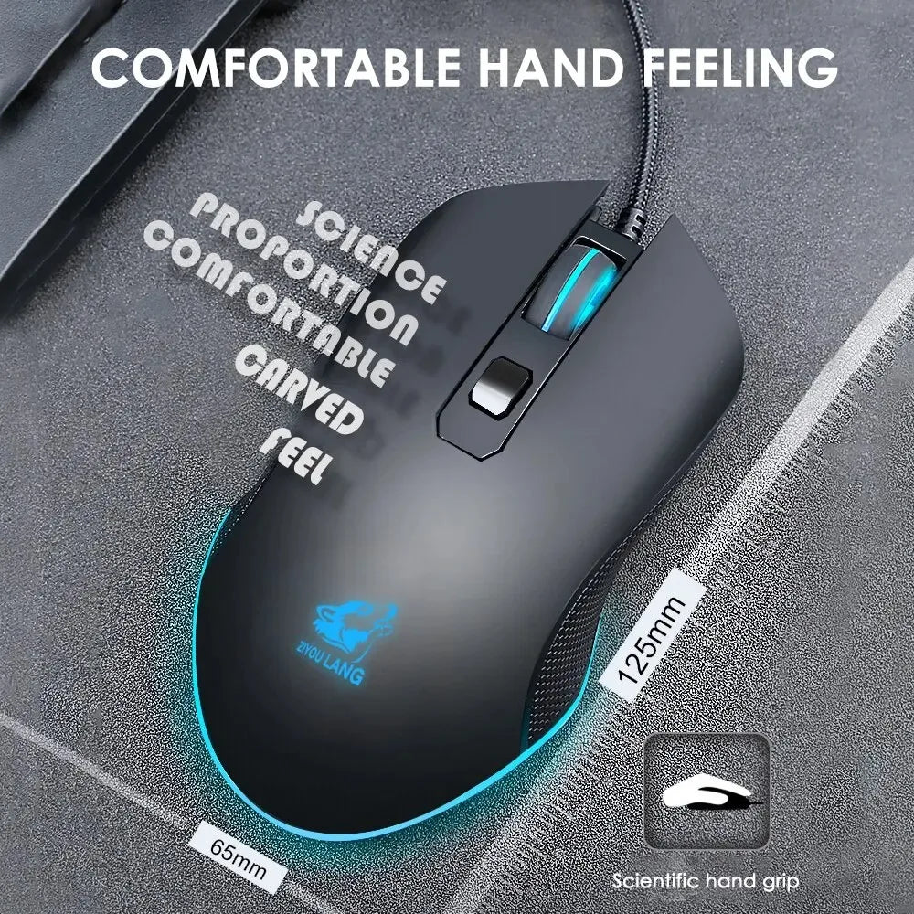 🎮 ATTACK SHARK V1 RGB Wired Gaming Mouse – Ελαφρύ, 3 DPI, 6 Κουμπιά, Μαύρο Matte 💡 Εργονομία, RGB φωτισμός & άμεση απόκριση – για κάθε gamer που ζητά ακρίβεια και στυλ!