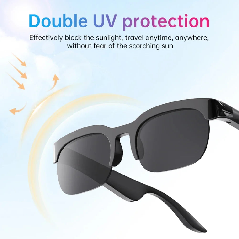 🕶 XG89 Bluetooth AI Smart Translator Glasses – 110+ Γλώσσες | UV Protection | Hands-Free Κλήσεις & Μουσική