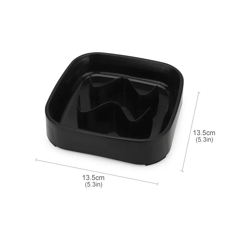 Slow Feeder Bowl 🐾🍽️ | Anti-Choke Design 😸🐶 | For Small Dogs & Cats 🐕🐈 | Square/Round Shape ✅