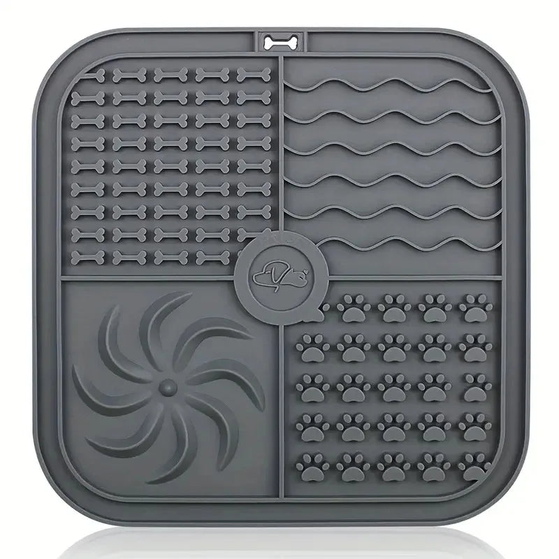 Silicone Lick Mat 🐶🍽️ | Slow Feeder & Distraction Pad 🛁 | Suction Base 🧲 | For Training & Bath Time ✅