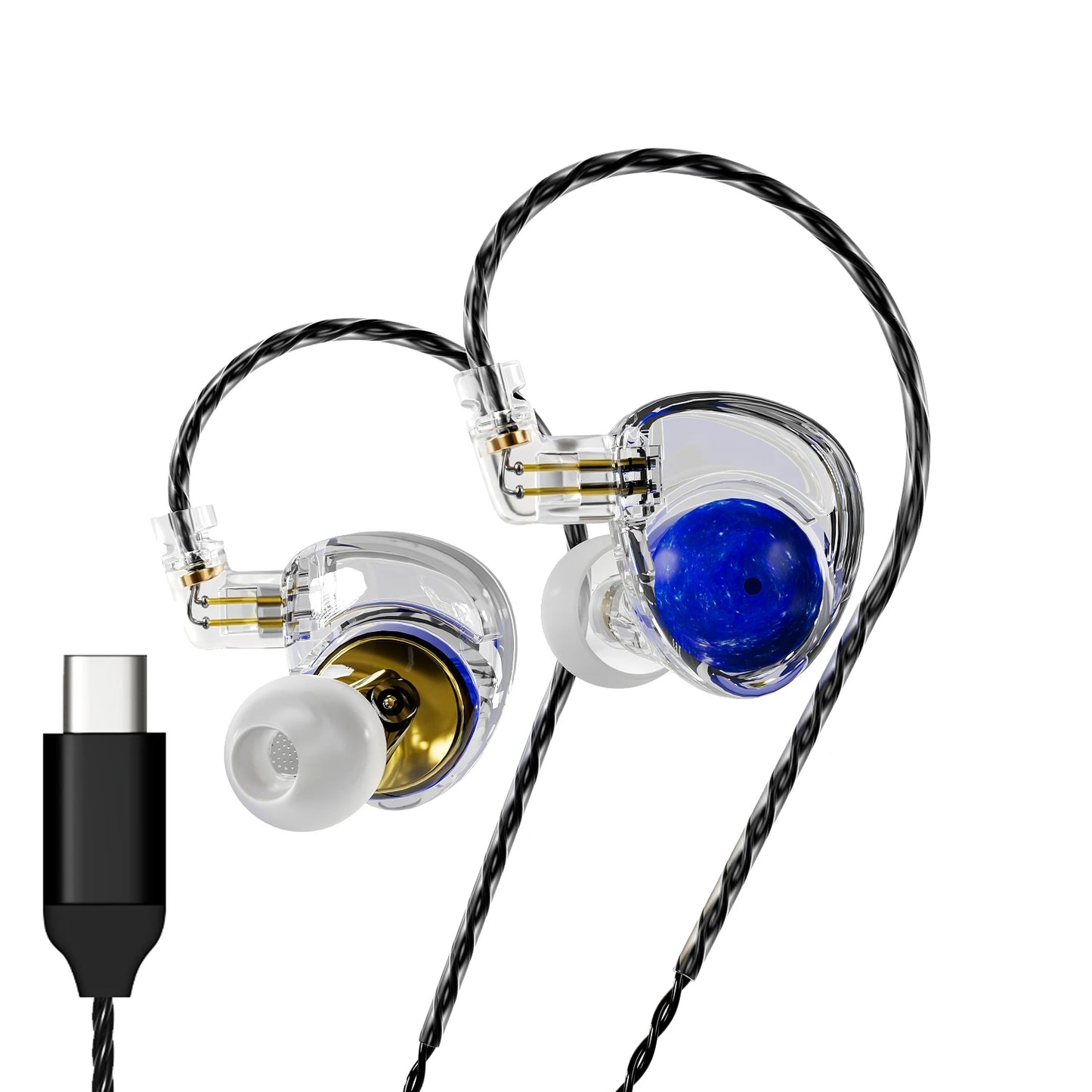 🎧 ND Planet – Ενσύρματα In-Ear HIFI Ακουστικά με 12mm Διπλό Μαγνητικό & Διπλό Θάλαμο Διάφραγμα Επενδυμένο με Βηρύλλιο