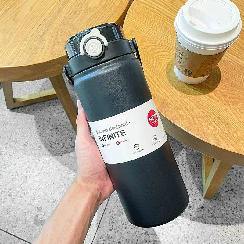🥤✨ Μεγάλης Χωρητικότητας Θερμός με Καλαμάκι – Ζεστά & Κρύα Ποτά Όλη Μέρα! ✨🥤