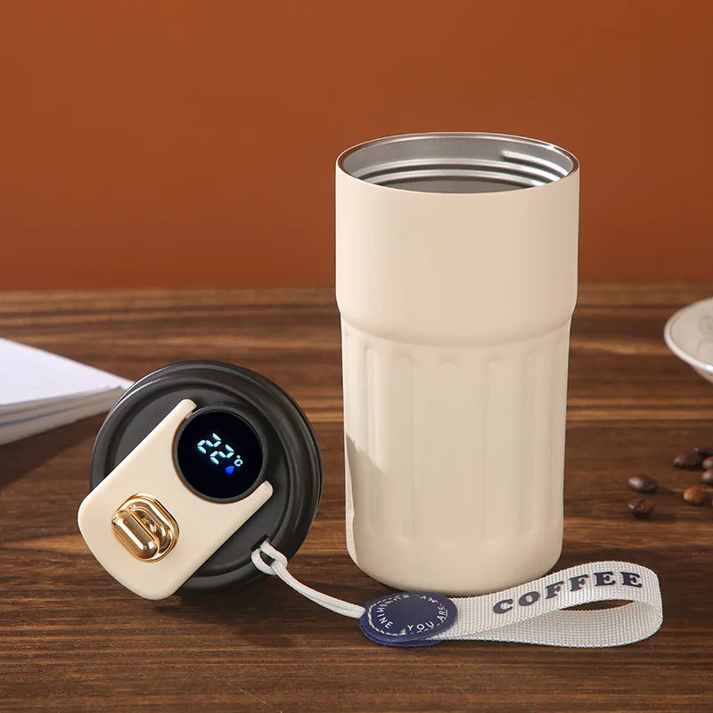 ☕ 450ml Smart Thermos Mug | Ανοξείδωτο Θερμός με Οθόνη Θερμοκρασίας | Ιδανικό για Καφέ, Τσάι & Ταξίδια