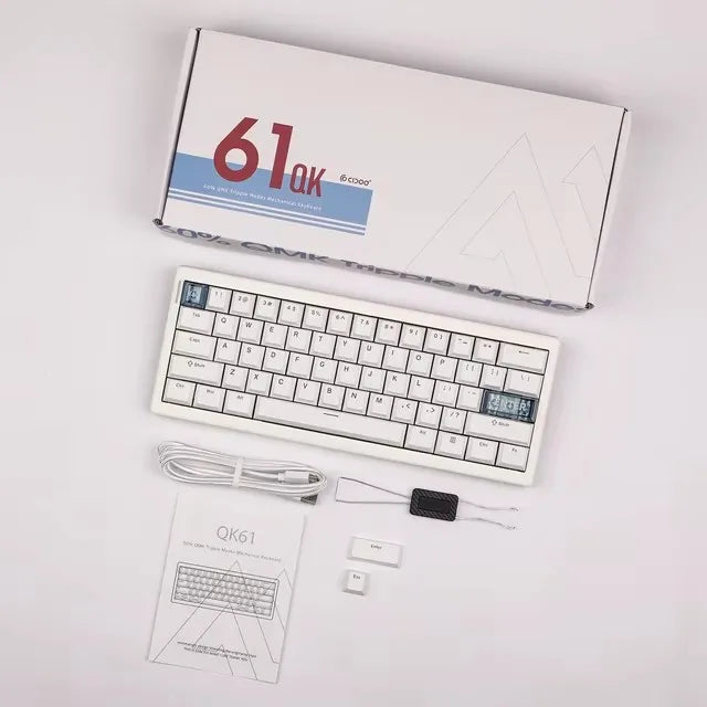 ⌨️🔥 CIDOO QK61 Tri-Mode Wireless Mechanical Keyboard – 60% Layout με VIA/QMK υποστήριξη, Gasket mount & Hot Swap για ultimate gaming & typing! 🎮💻