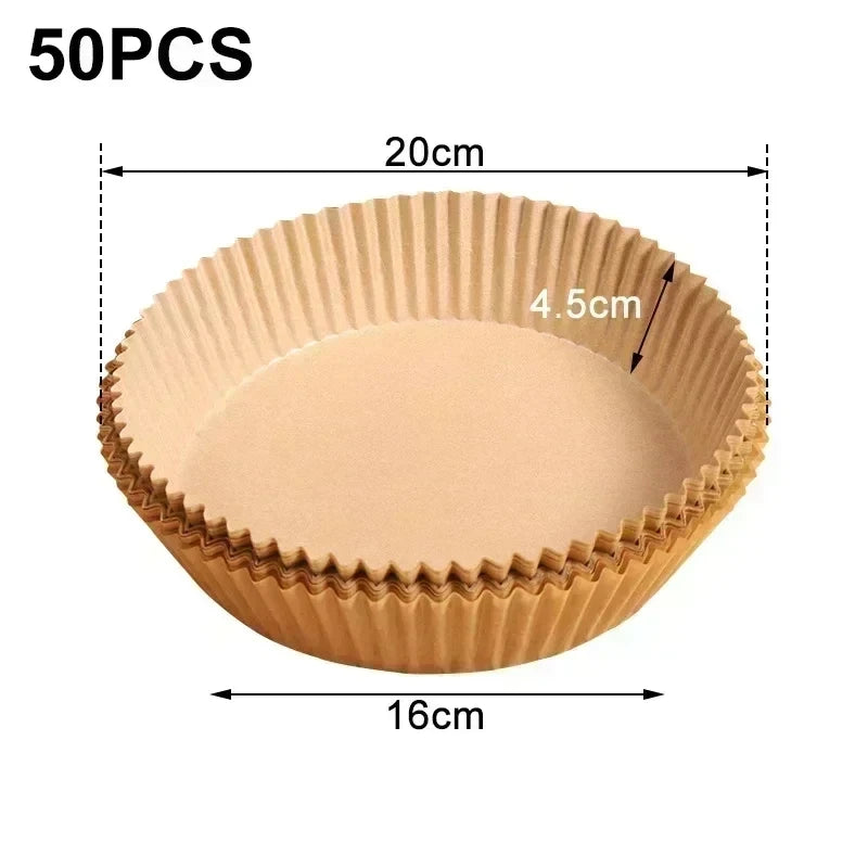 🍟🔥 50τμχ Air Fryer Grease Pads – Απόλυτη Καθαριότητα & Ευκολία στο Ψήσιμο! 🔥🍟 Απορροφητικά χαρτιά σιλικόνης για Air Fryer & Baking | Food Grade | Disposable