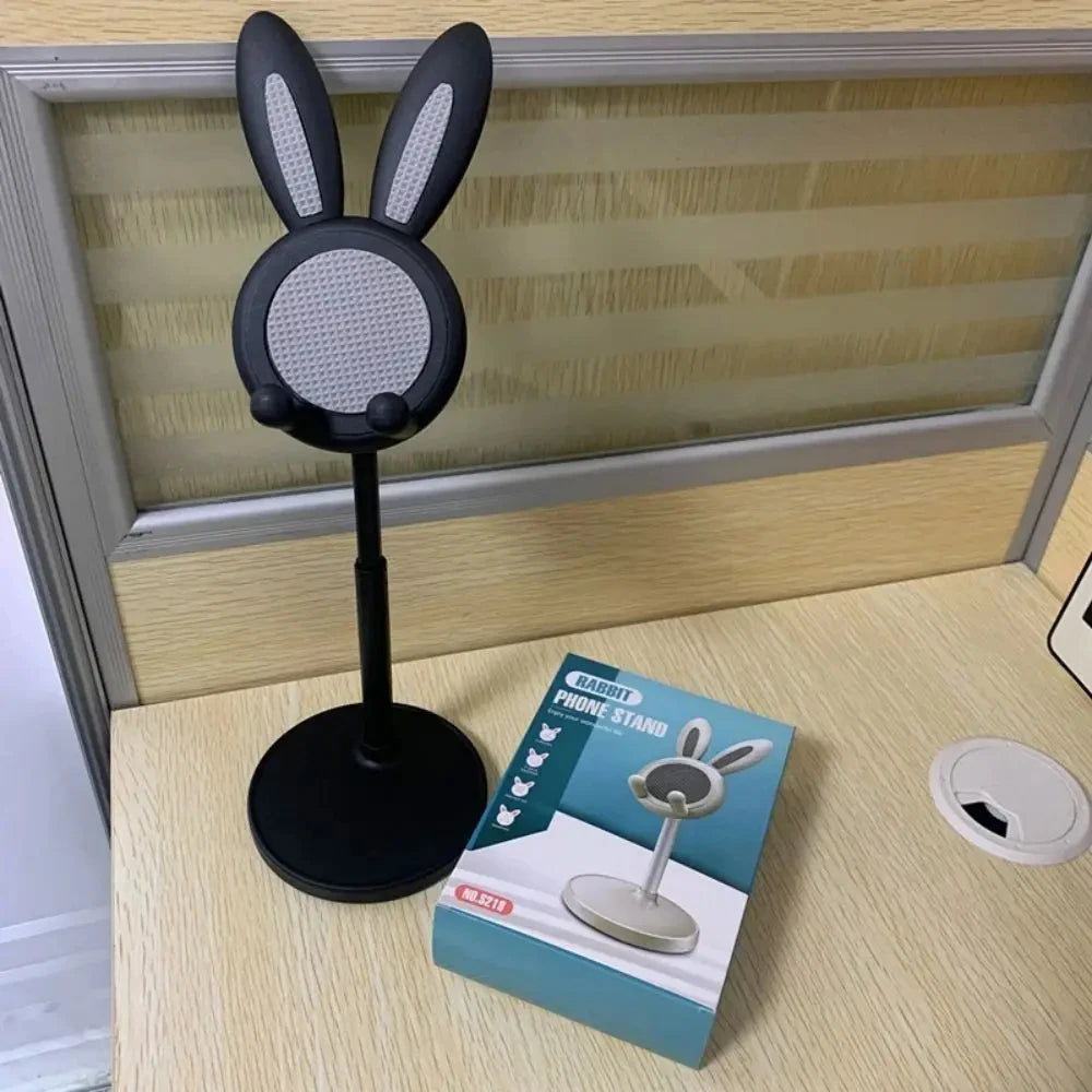 🐇 Cute Rabbit Phone Holder Stand – Ρυθμιζόμενη Βάση Κινητού