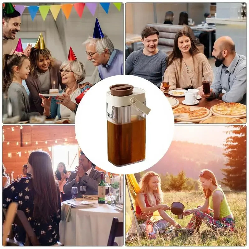 🥶☕ Cold Brew Coffee Maker – Για Τέλειο Παγωμένο Καφέ & Ροφήματα! ☕🥶 Cold Brew Coffee Pot 1000ml – Iced Coffee Maker & Multi-Use Pitcher