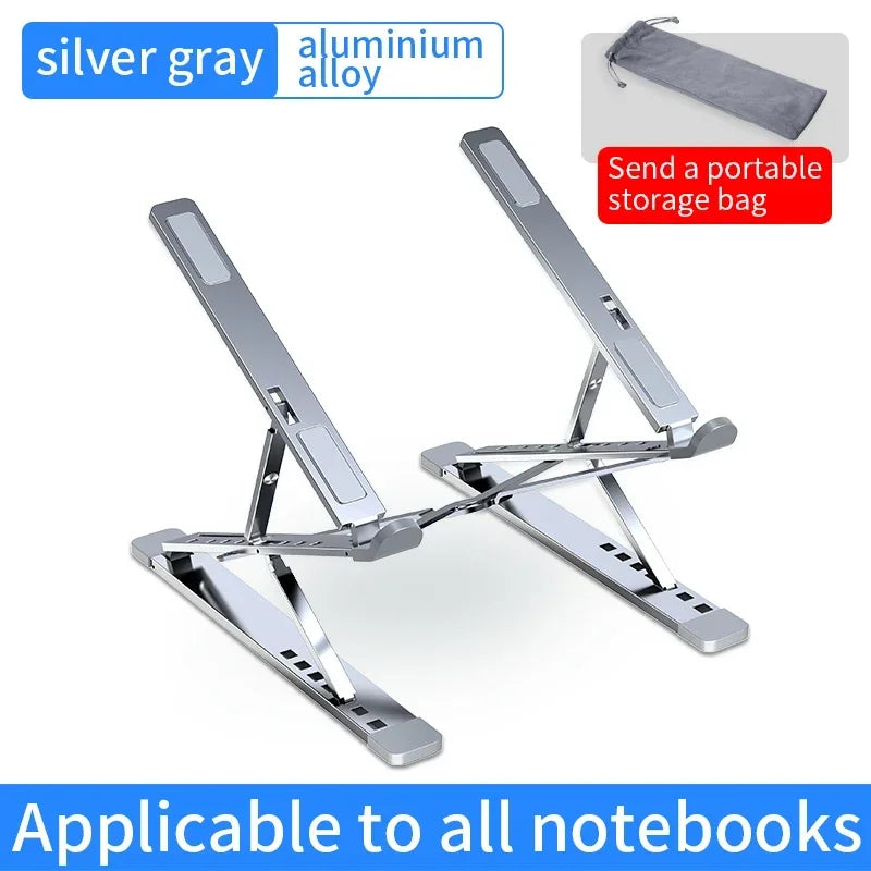 💻✨ N8 Double-Layer Laptop Stand – Αλουμινένια Αναδιπλούμενη Βάση Γραφείου 🎯