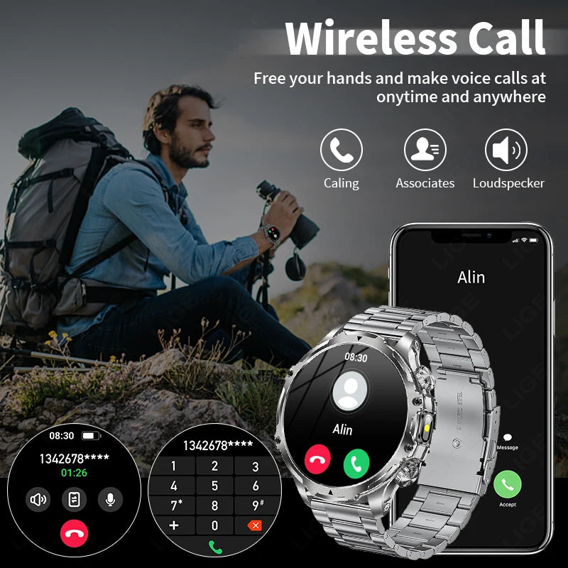 🔥 LIGE New Smart Watch 1.9” – Η Δύναμη στον Καρπό σου! 🔥