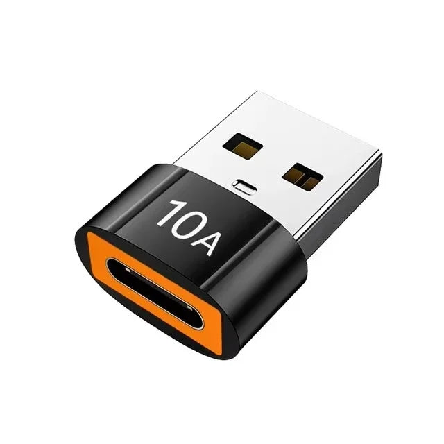 🔌⚡ USB A → USB-C OTG Adapter – 10A/6A Fast Charge & USB 3.0 Data Converter 🎯