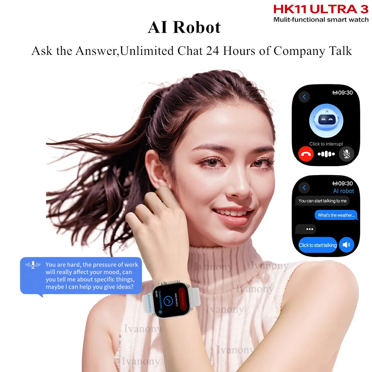⌚ HK11 ULTRA3 – Premium Smartwatch με 2.02” AMOLED, AI Βοηθό & TWS Σύνδεση